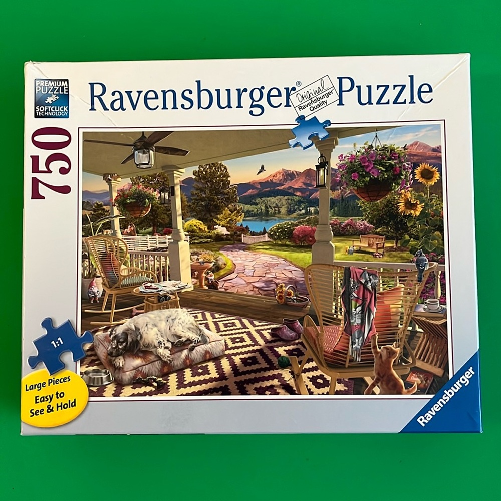 Ravensburger COZY FRONT PORCH Large Format 750 Piece Puzzle